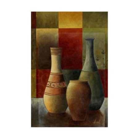 Trademark Fine Art Pablo Esteban 'Vases Over Geometry 2' Canvas Art, 12x19 ALI45217-C1219GG